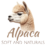 Alpaca looking left.